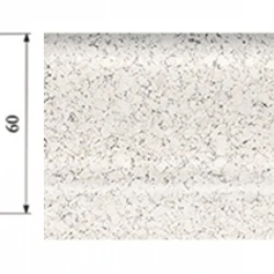 Шпонированный плинтус Corkstyle Cork White