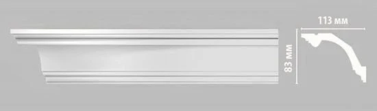 Плинтус потолочный Decomaster DP-353