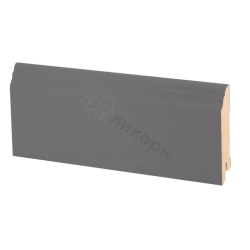 Плинтус МДФ Ликорн К-26 Темно-серый