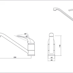 Смеситель EMAR EC-3009.1 Сардоникс