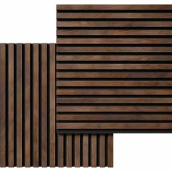 Акустическая реечная панель Cosca Дуб Барон темный 600 мм