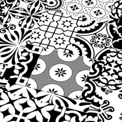 Ламинат Фалькон / Falquon Quadraic Q002 Black&amp;White