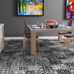 Ламинат Фалькон / Falquon Quadraic Q002 Black&amp;White