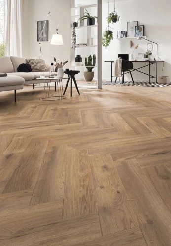 Ламинат Кронотекс / Kronotex Herringbone D4764 Treviso Oak на Otdelka1.ru