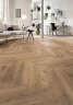 Ламинат Кронотекс / Kronotex Herringbone D4764 Treviso Oak на Otdelka1.ru