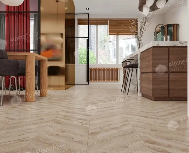 Виниловый ламинат Alpine floor Chevron Eco 18-21 Гикори на otdelka1.ru