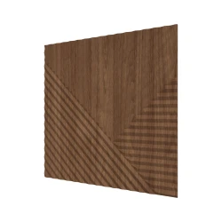 Стеновая панель Ликорн МДФ Квадратная Орех темный