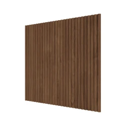 Стеновая панель Ликорн МДФ Квадратная Орех темный