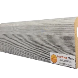 Плинтус МДФ Теквуд / Teckwood 75мм Дуб Дамаск