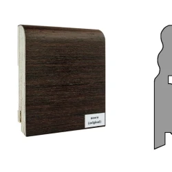 Плинтус шпонированный Finitura Dekor 100x19 Венге