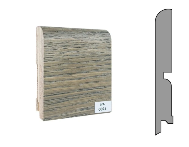 Плинтус шпонированный Finitura Dekor 120x15 прямой №021 на otdelka1.ru