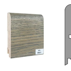 Плинтус шпонированный Finitura Dekor 120x15 прямой №021