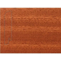 Плинтус шпонированный Педрос / Pedross Махагон 80 х 18 мм