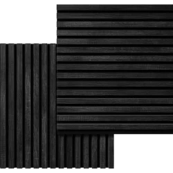 Акустическая реечная панель Cosca Дуб Графит 600 мм