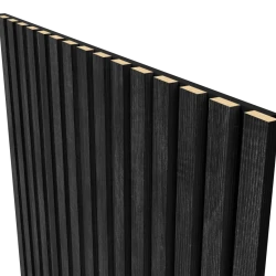 Акустическая реечная панель Cosca Дуб Графит 600 мм