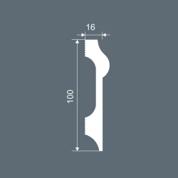 Плинтус Cosca PX043 100x16 Экополимер