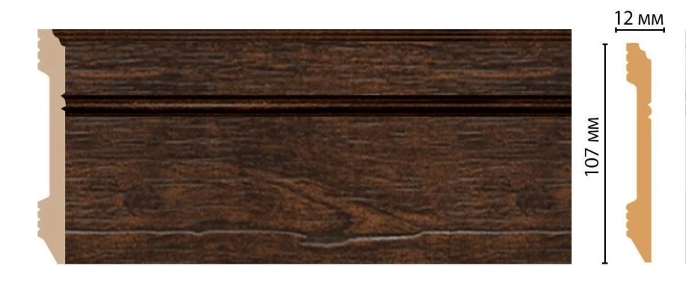 Плинтус напольный Decomaster D105-966 на otdelka1.ru