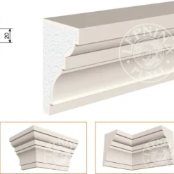 Фасадный карниз LepninaPlast КВ-150/2