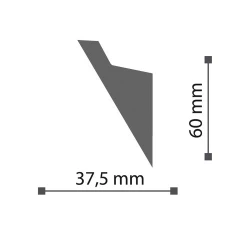 IL4 карниз Wallstyl NMC 60х37х2000 мм