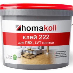 Клей для ПВХ LVT плитки водно-дисперсионный Homakoll 222
