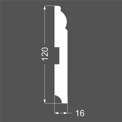 Плинтус Deartio P 4.120.16 на Otdelka1.ru