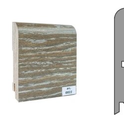 Плинтус шпонированный Finitura Dekor 120x15 прямой №022