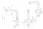 Смеситель EMAR EC-7026 ЕС - 7026 Matt Gold на Otdelka1.ru