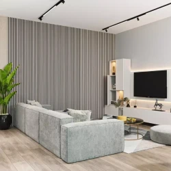 Акустическая реечная панель Cosca Дуб Дымчатый 600 мм