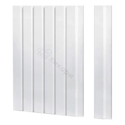 Реечная стеновая панель МДФ Ликорн Белая матовая