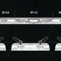 Плинтус потолочный Decomaster DP-41A