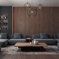 Панель шпонированная Finitura Dekor орех 195x10x2750 мм