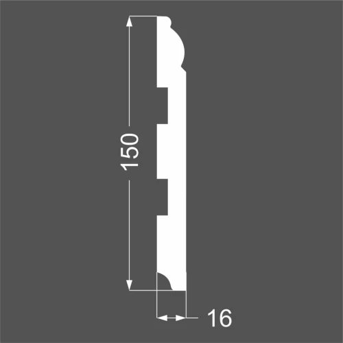 Плинтус Deartio P 4.150.16 на Otdelka1.ru