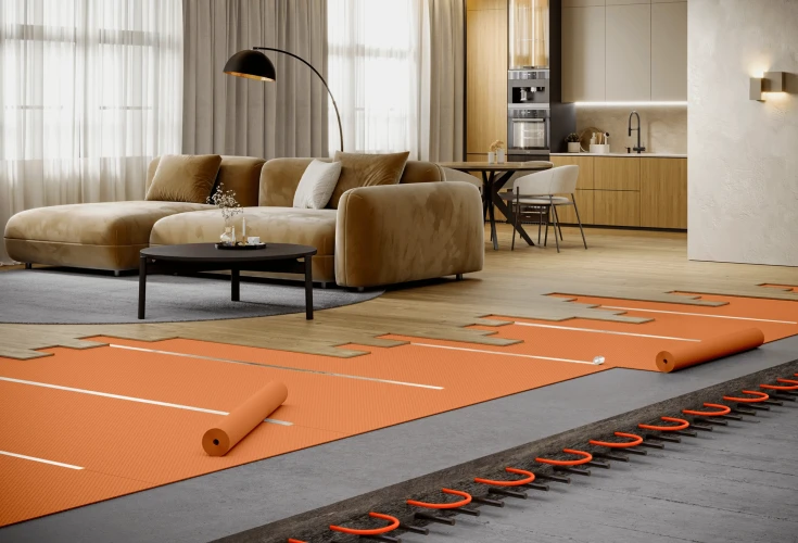 Подложка EcoHeat 1мм Thermal Vinil floor HD 01PF на Otdelka1.ru