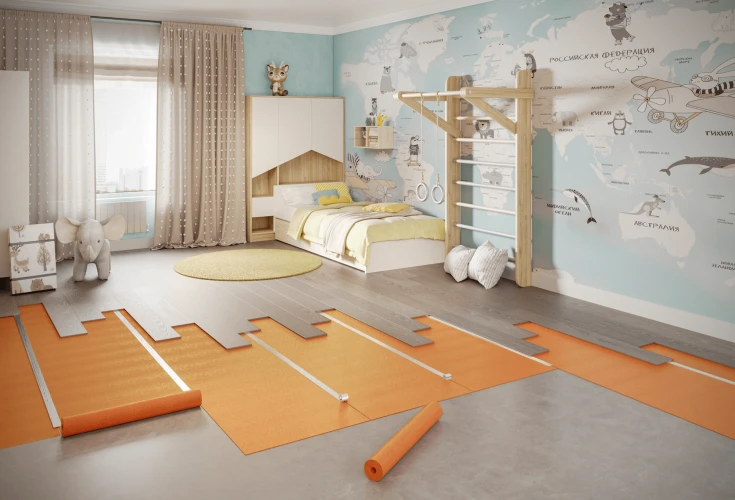 Подложка EcoHeat 1мм Thermal Vinil floor HD 01PF на Otdelka1.ru