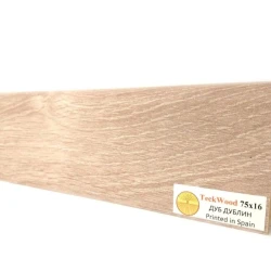 Плинтус МДФ Теквуд / Teckwood 75мм дуб дублин