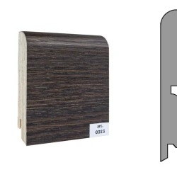 Плинтус шпонированный Finitura Dekor 120x15 прямой №023