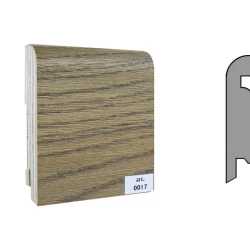 Плинтус шпонированный Finitura Dekor 70x15 №017