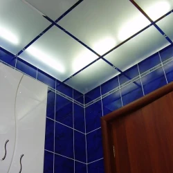 Потолочное пескоструйное стекло 595х595