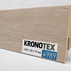 Плинтус МДФ Кронотекс / Kronotex 4989 Дуб Райт светлый