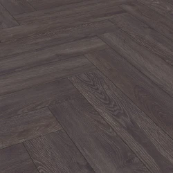 Ламинат Кронотекс / Kronotex Herringbone D6010 Дуб Эльба черный