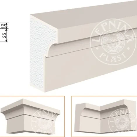 Фасадный карниз LepninaPlast КВ-150/4 на otdelka1.ru