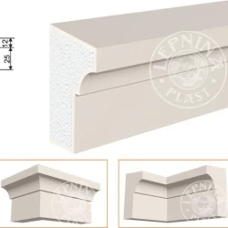 Фасадный карниз LepninaPlast КВ-150/4