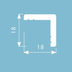 Угол Cosca AX002 18х18 экополимер