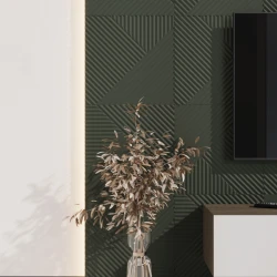 Стеновая панель Ликорн МДФ Квадратная Оливковый