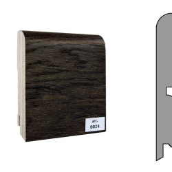 Плинтус шпонированный Finitura Dekor 120x15 прямой №024