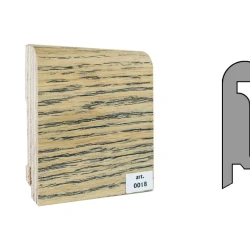 Плинтус шпонированный Finitura Dekor 70x15 №018