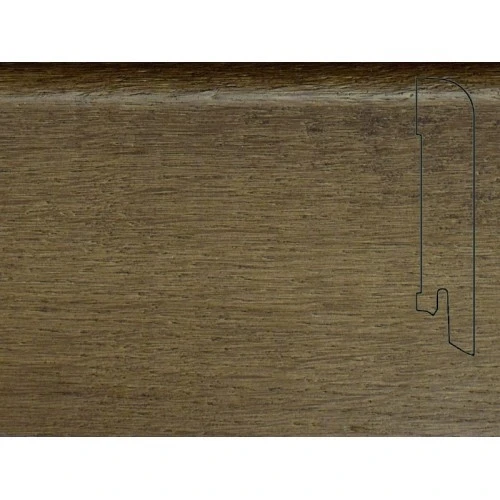 Плинтус шпонированный Педрос / Pedross Дуб бронза 70 х 15 мм на otdelka1.ru