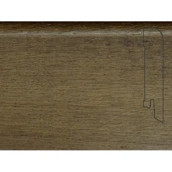 Плинтус шпонированный Педрос / Pedross Дуб бронза 70 х 15 мм