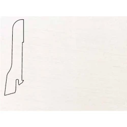 Плинтус шпонированный Педрос / Pedross Белый гладкий 80 х 20 мм