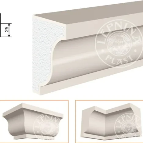 Фасадный карниз LepninaPlast КВ-160/1 на otdelka1.ru